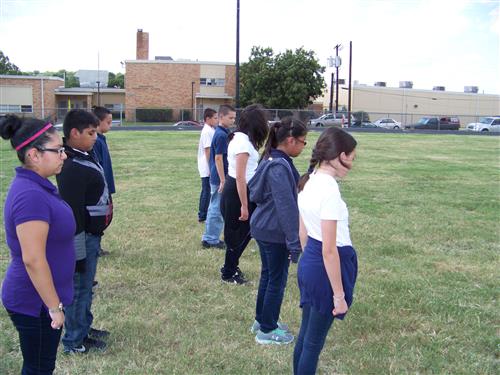 8.	Practicing for the parade 