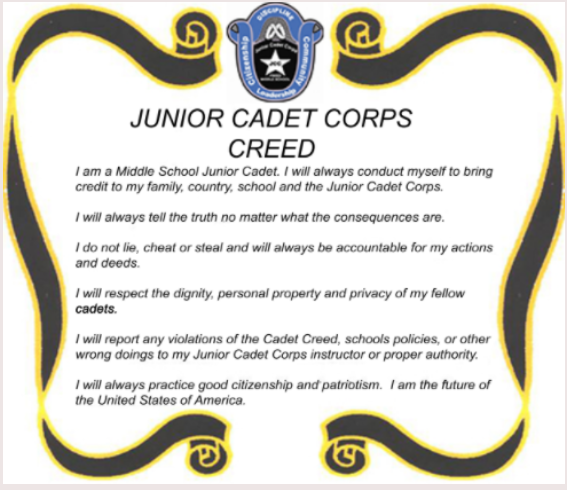 JCC Cadet Creed