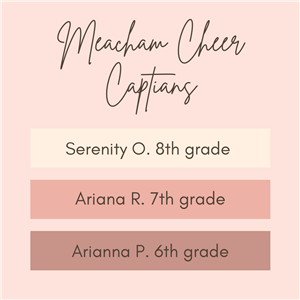 cheer captains