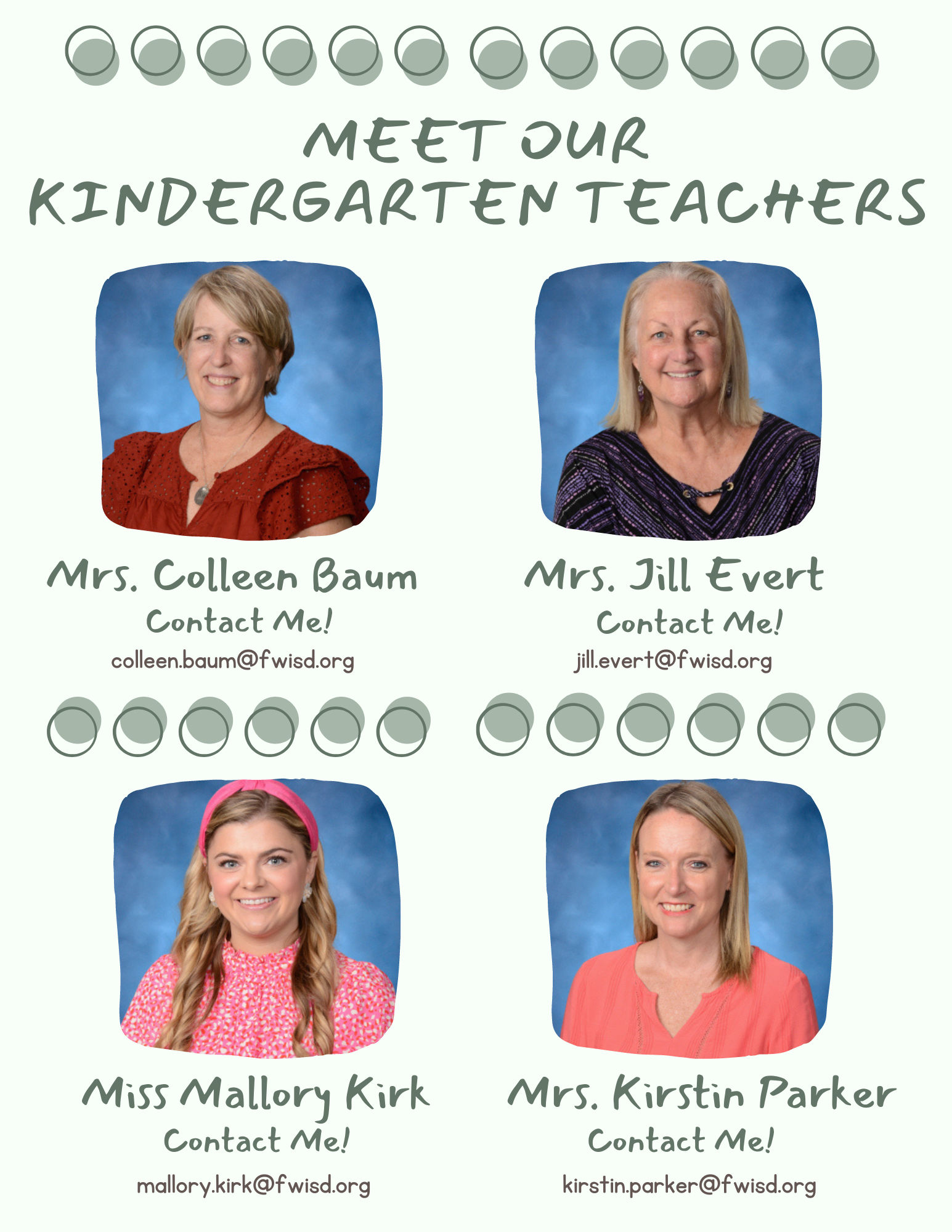 Kindergarten Team