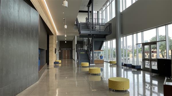 Front of lobby facing the staircase