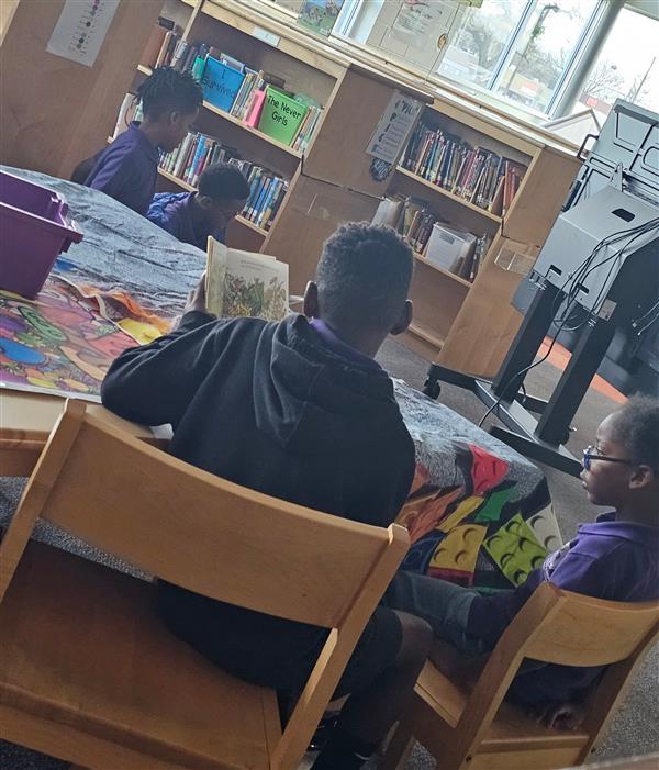 5th Grade Reading to Kinder
